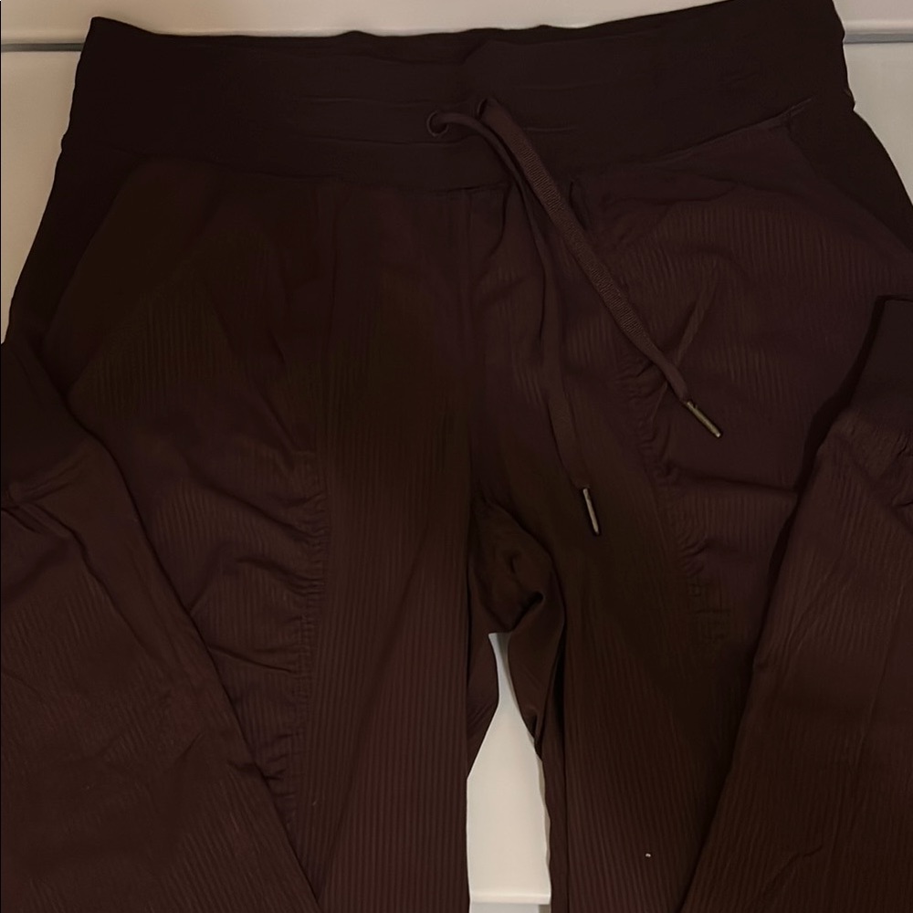 Lululemon Athletica Burgundy Dance Studio Mid-Rise Jogger with Drawcord Waist